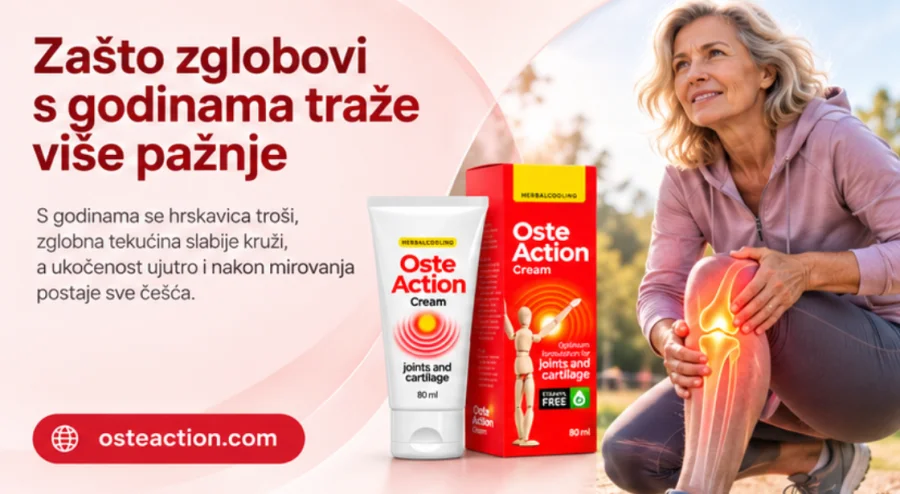 Oste Action — muškarac razgibava koljeno prije šetnje