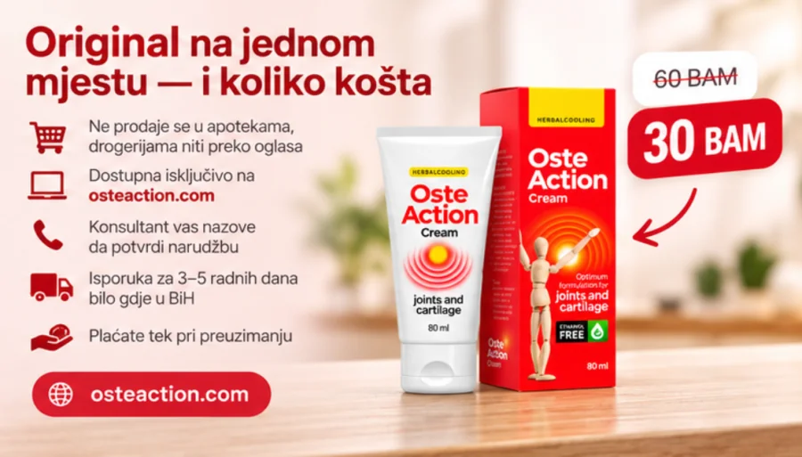 Oste Action original — kurir predaje paket na vratima